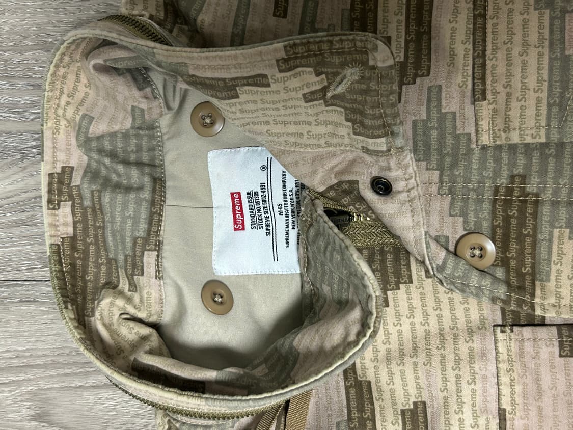 슈프림 로고 카모 M-65 자켓 상품이미지3