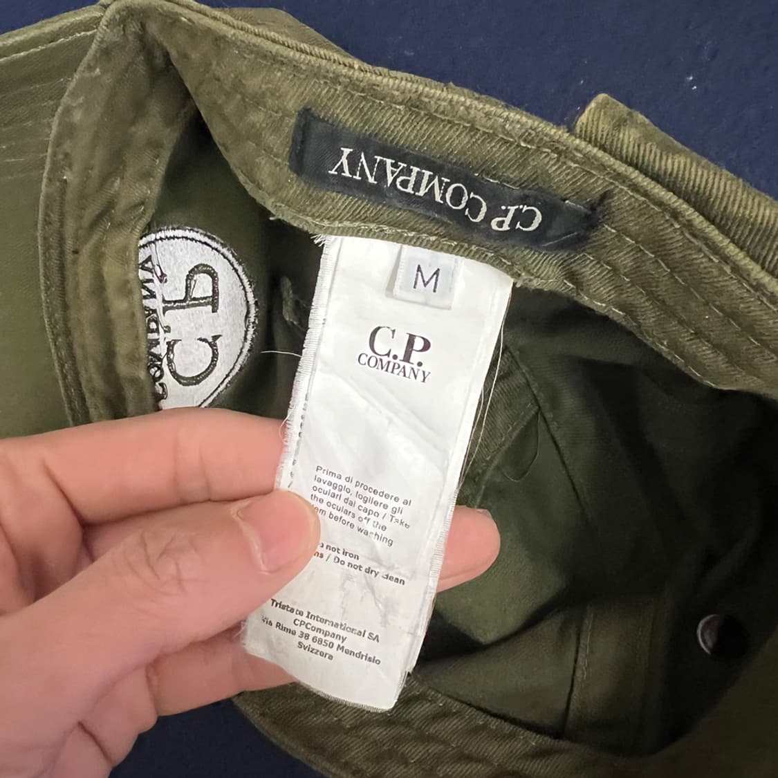 CP컴퍼니 올리브카키 빈티지 고글 볼캡 모자 상품이미지4