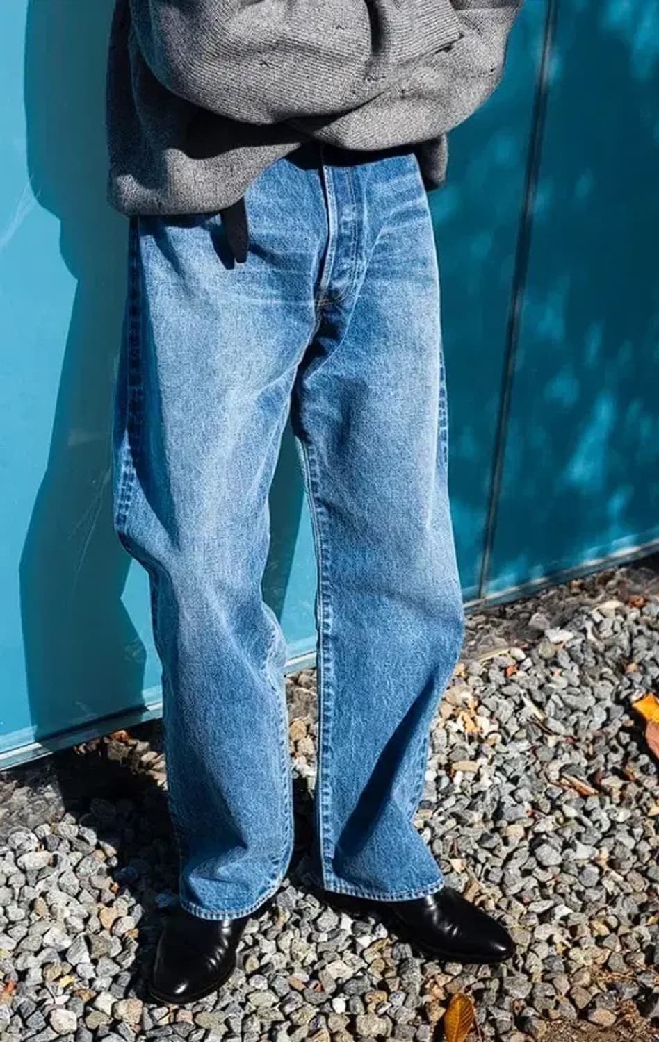 [30] cantate denim 1955 trousers bleach 상품이미지2