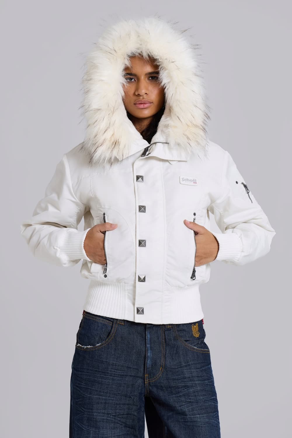 Jaded London Schott Ghost MA1 Jacket 상품이미지1