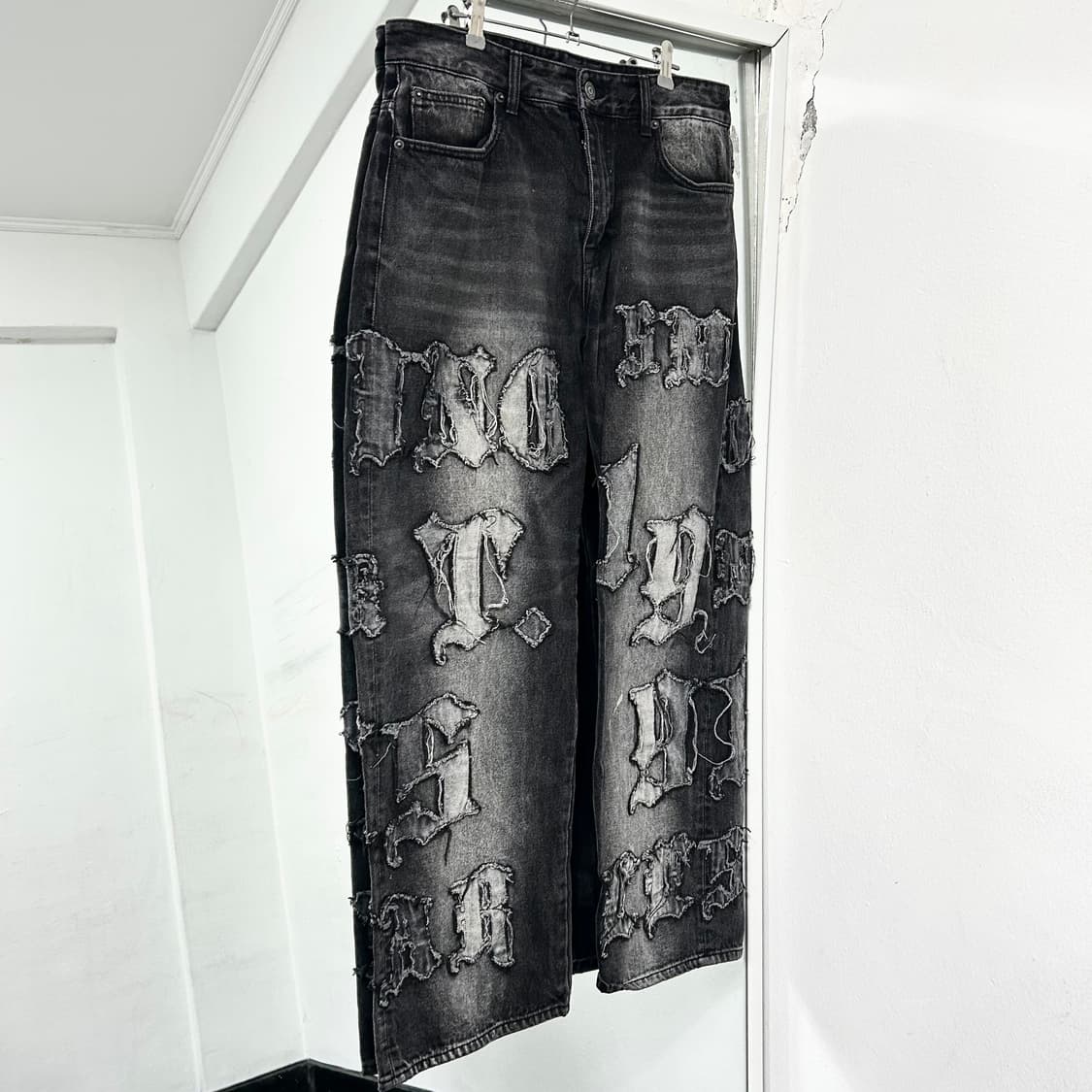 Smoke Rise 스모크라이즈 펠레펠레 데님 팬츠 상품이미지5