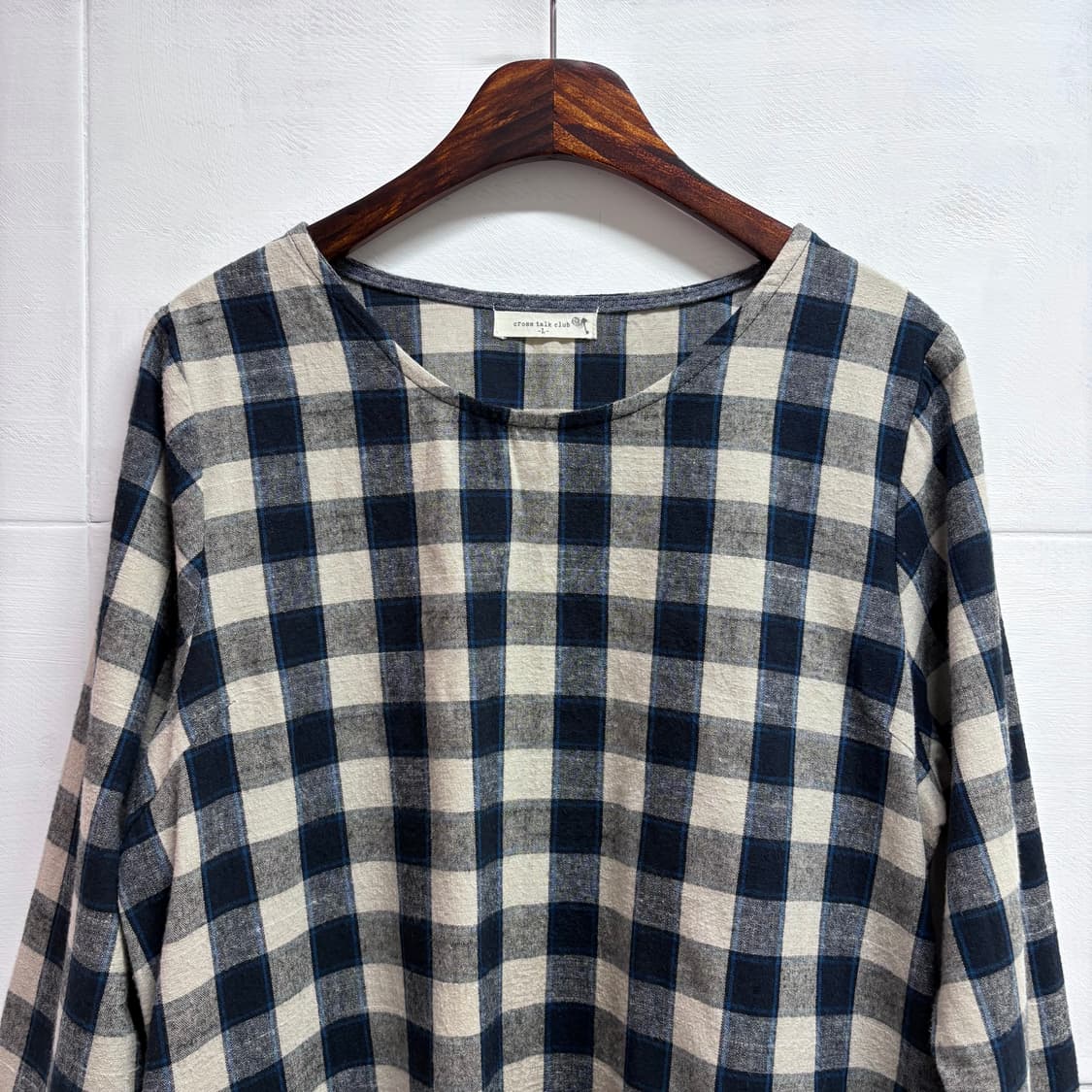 코튼 체크 모리걸 원피스 JPN 상품이미지3