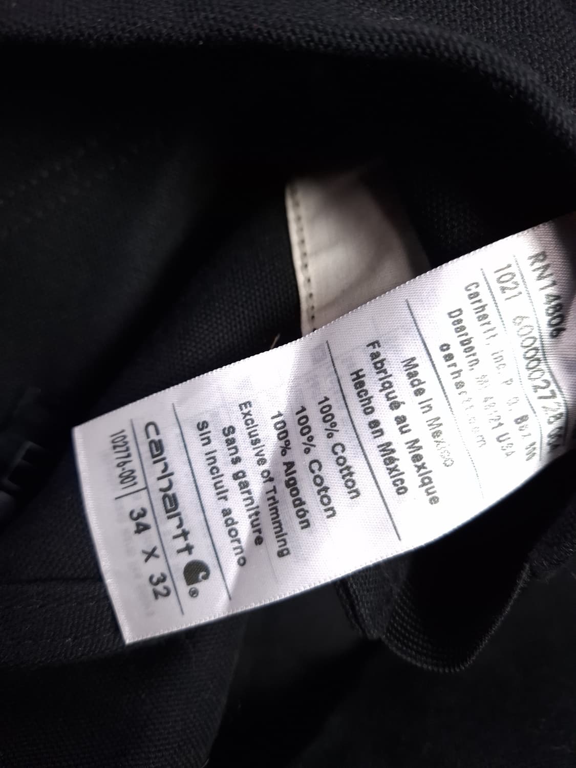 새제품 오리지날 칼하트 블랙 오버롤 상품이미지4