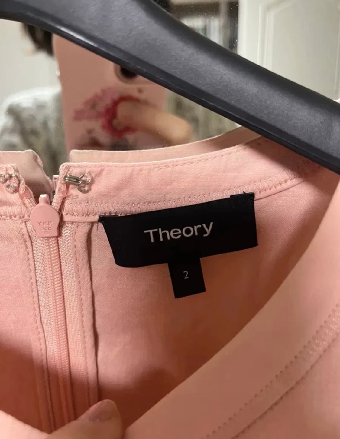 Theory 띠어리 스트로베리 봉봉 핑크 플레어 원피스_2사이즈 상품이미지2