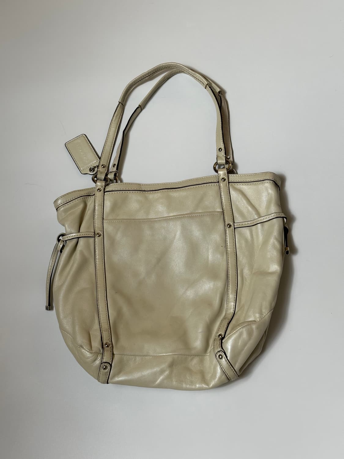 코치 크림 레더백  상품이미지7