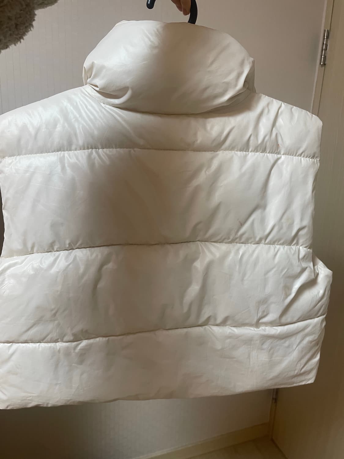 흰색 패딩 조끼 상품이미지2