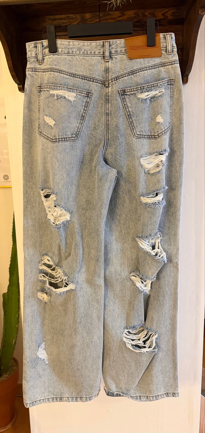 (새상품)넘버프로젝트 디스트로이드 데님 (66 size) 상품이미지7