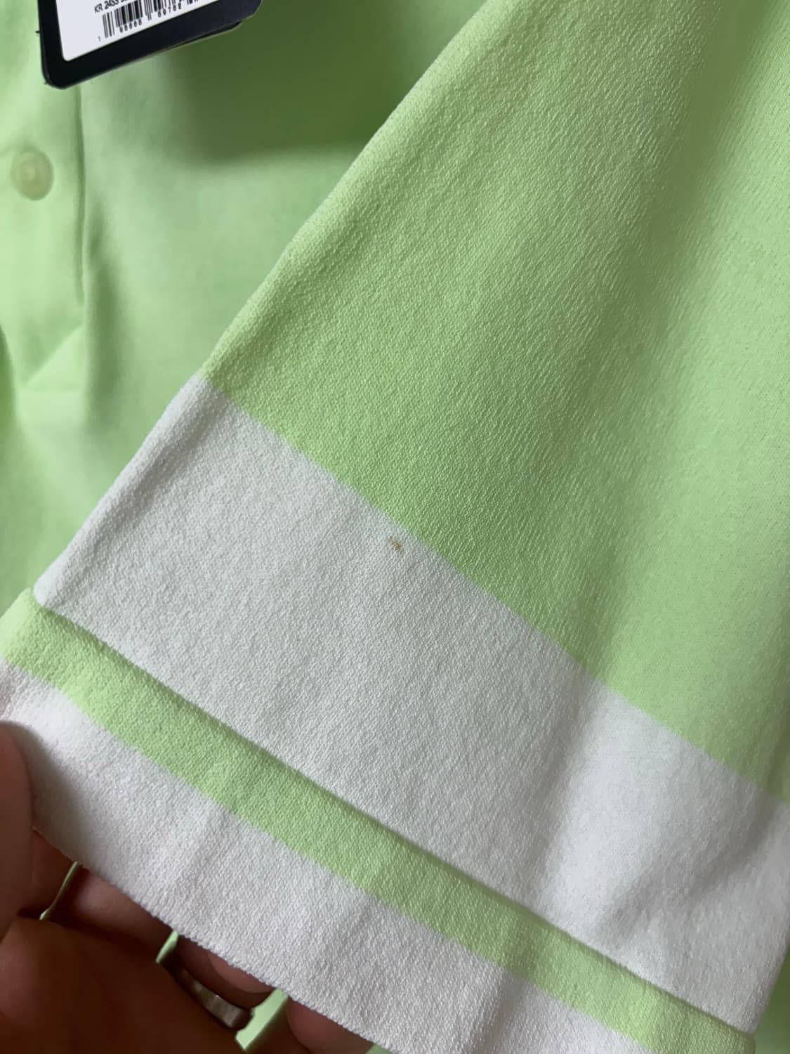 풋조이 니트반팔티 (새상품) 상품이미지4