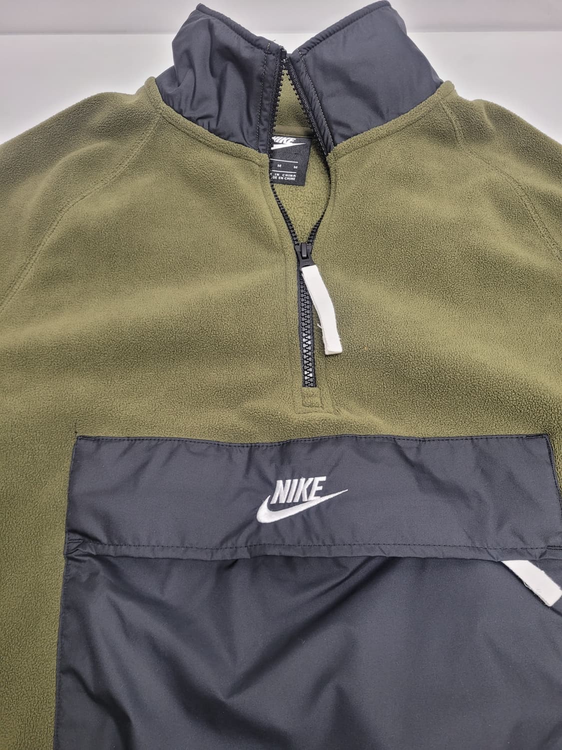 NIKE 나이키 플리스 하프집업 풀오버 / 남 M 카키
 상품이미지4