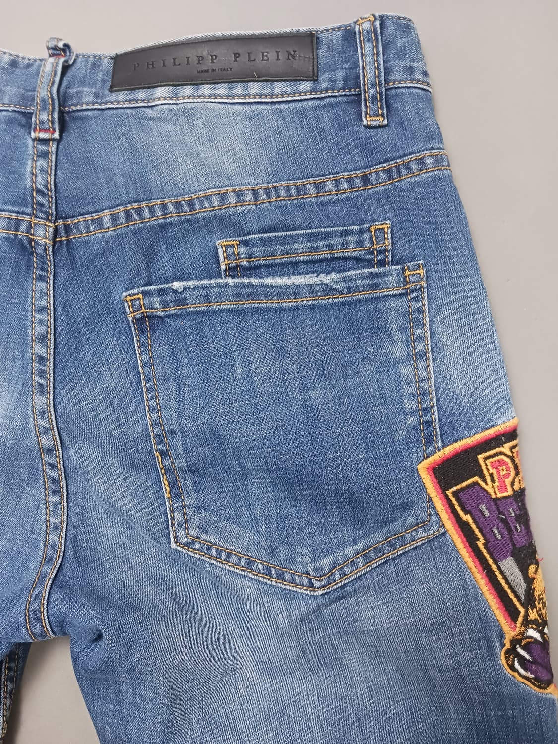 [32] 필립플레인 자수패치 슬림진 청바지 상품이미지9