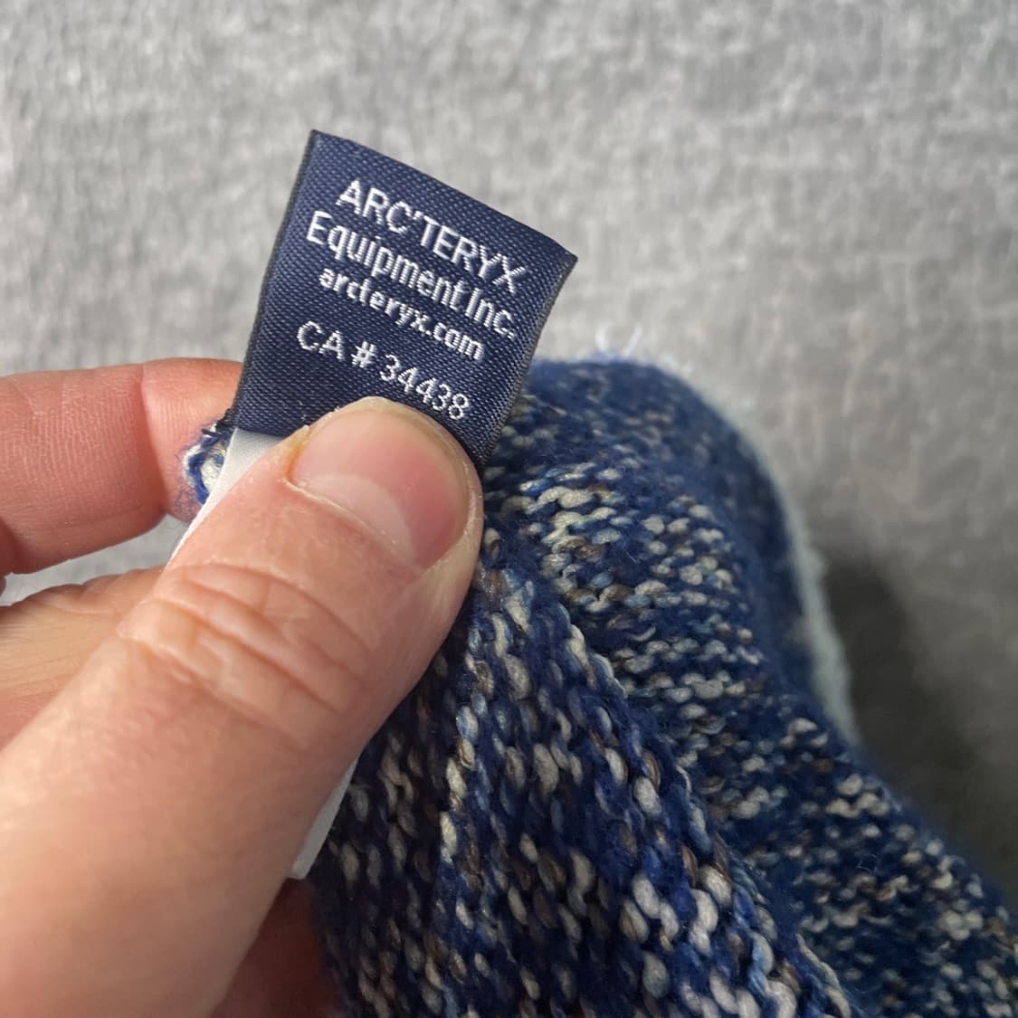 아크테릭스 패턴 니트 비니 블루 상품이미지4