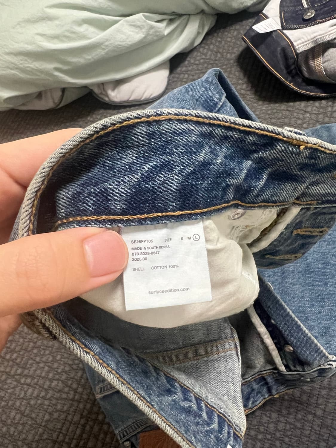 서피스에디션 스트레이트 데님 상품이미지5