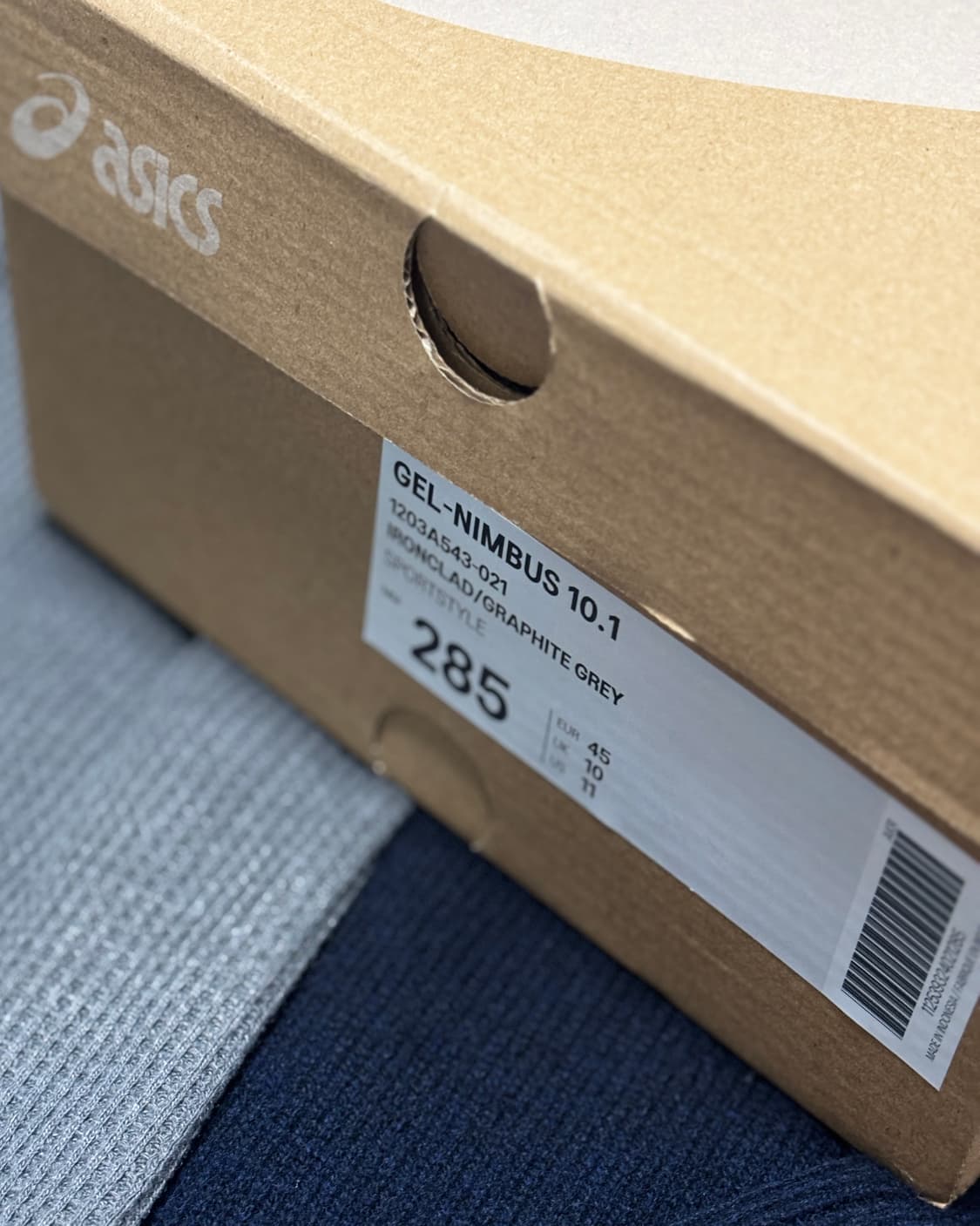 [285] 아식스 젤 님버스 10.1 그래파이트 그레이 상품이미지6