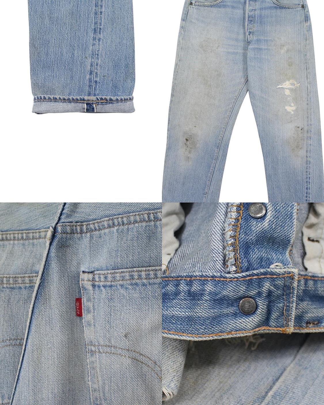 1977 USA 리바이스 501 셀비지 66후기 데님 팬츠 빈티지 미국제 상품이미지6