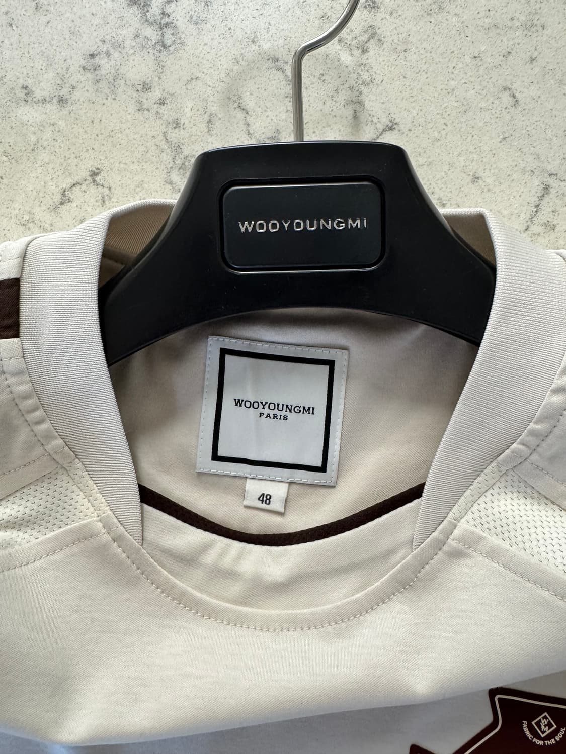 우영미 25ss 베이지 그래픽 티셔츠 48 상품이미지6