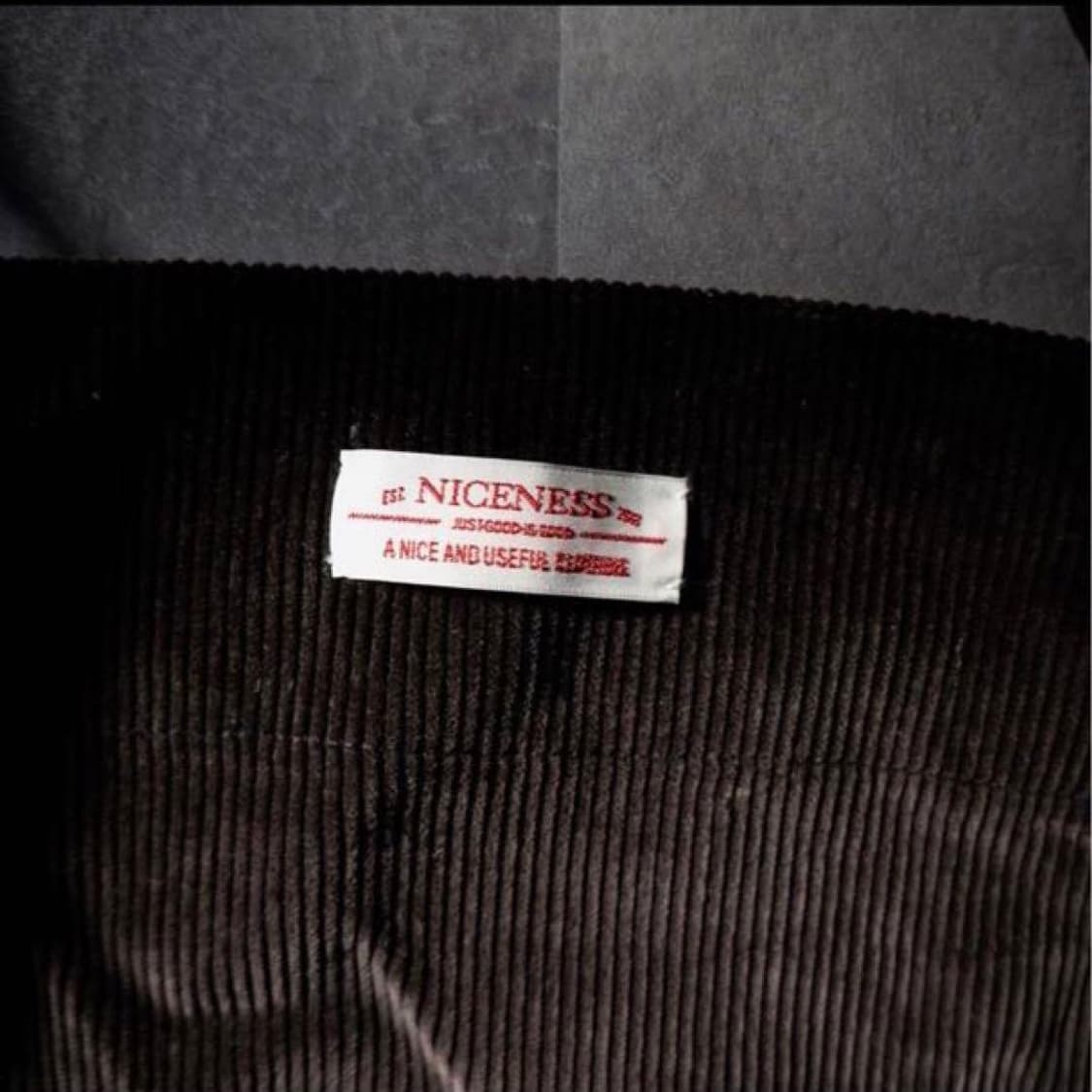 Niceness 코듀로이 토트백 상품이미지3