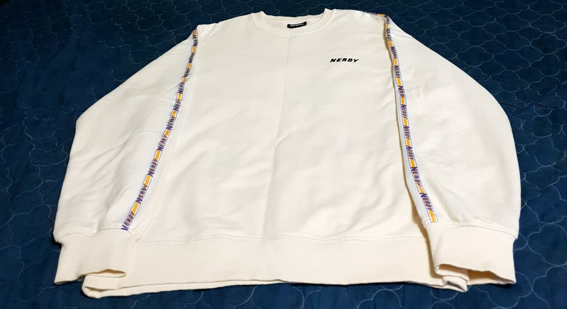 널디 오버핏 맨투맨 크림 (L) 상품이미지1