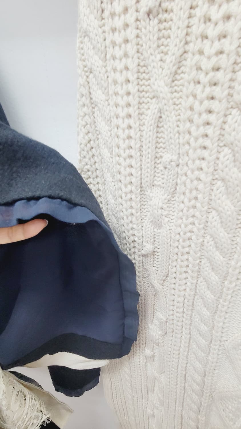 시스템 실크 프릴 가디건 자켓 상품이미지6