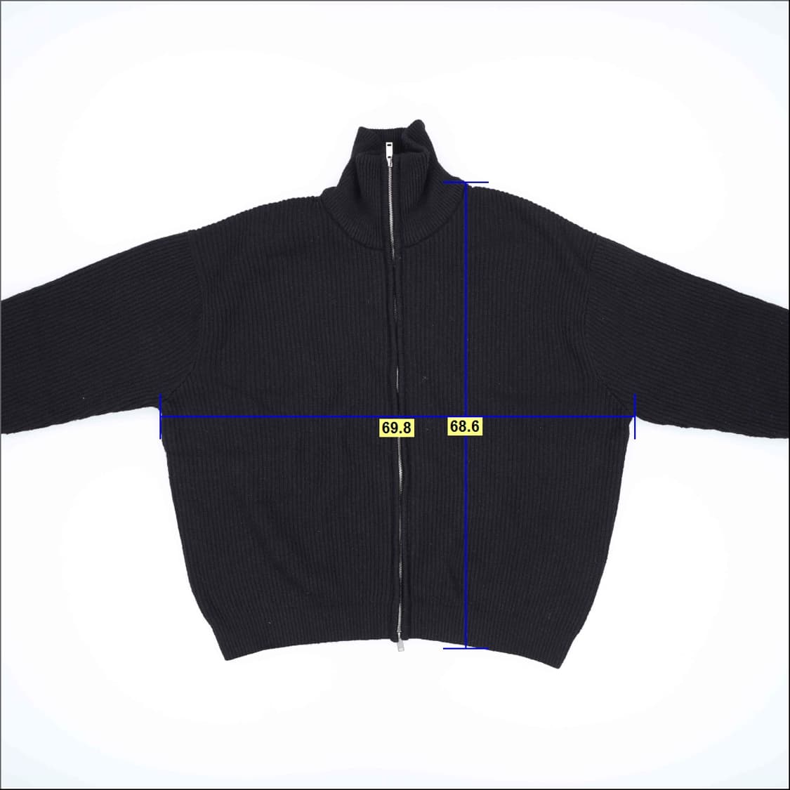 [2XL] 신형 무신사스탠다드 투웨이 울 니트집업 0106H1 상품이미지5