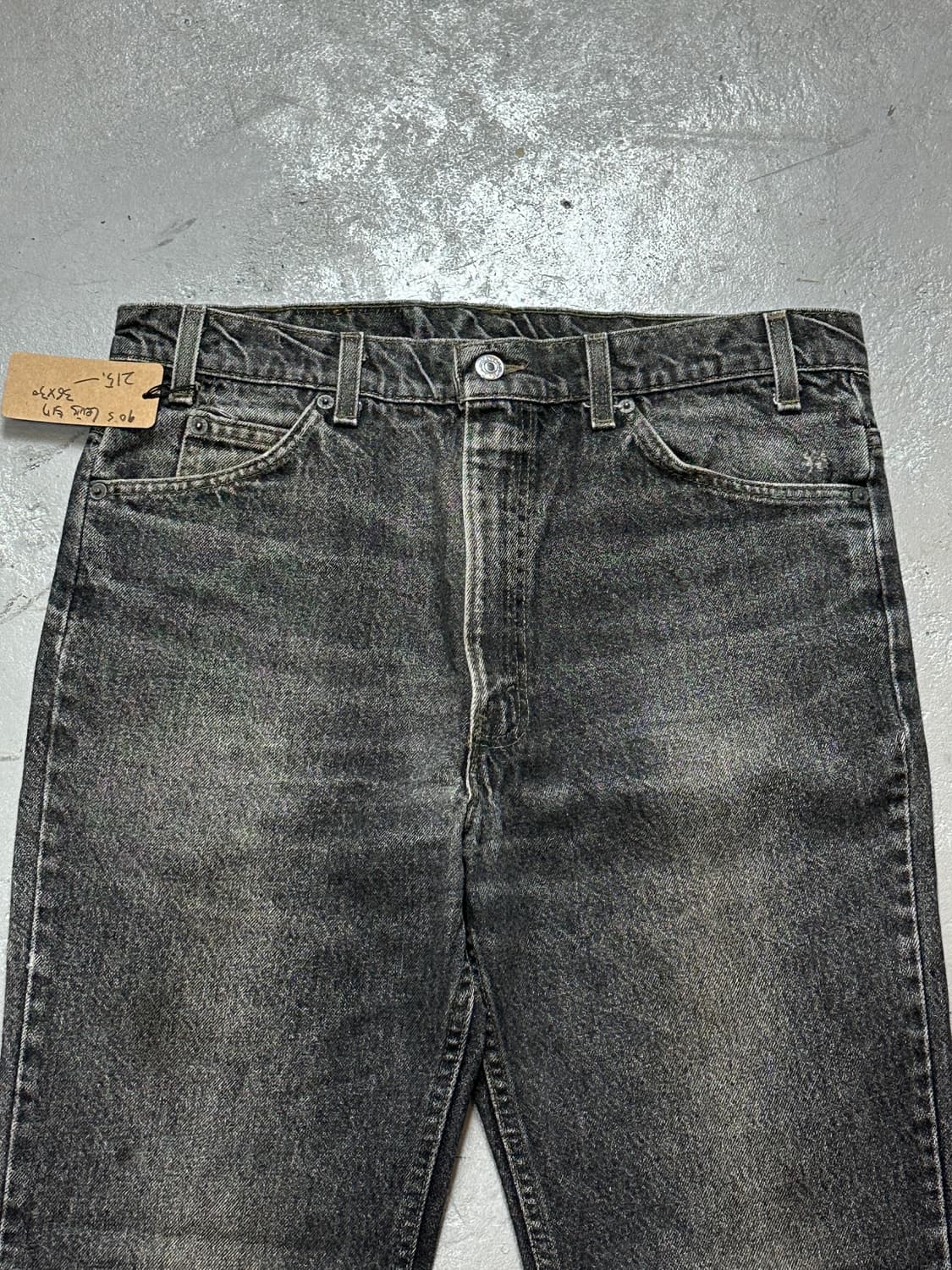 90's USA Made 리바이스 517 블랙 부츠컷 플레어진 상품이미지5