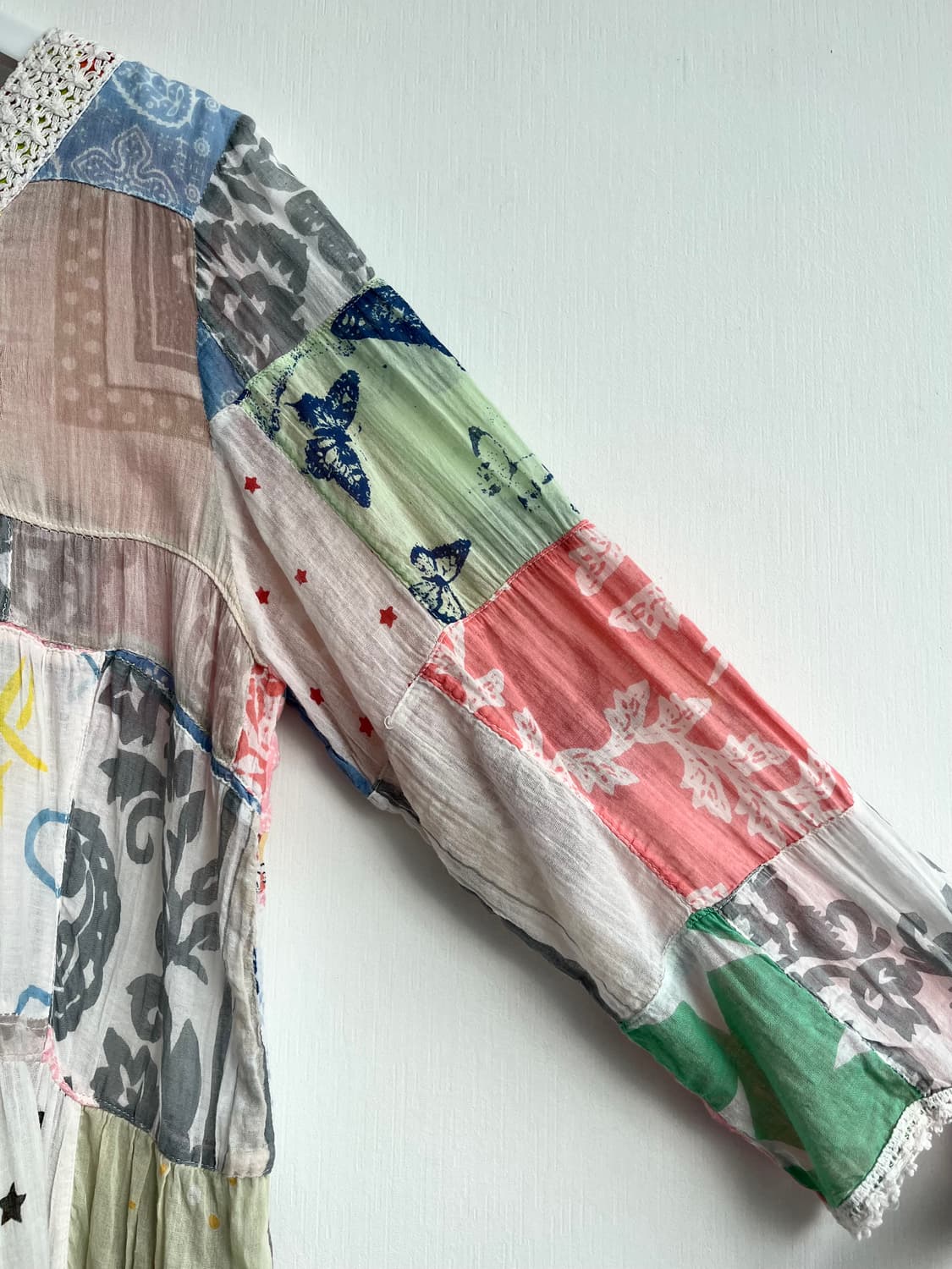 Burette Club 빈티지 체크패치 블라우스 상품이미지3