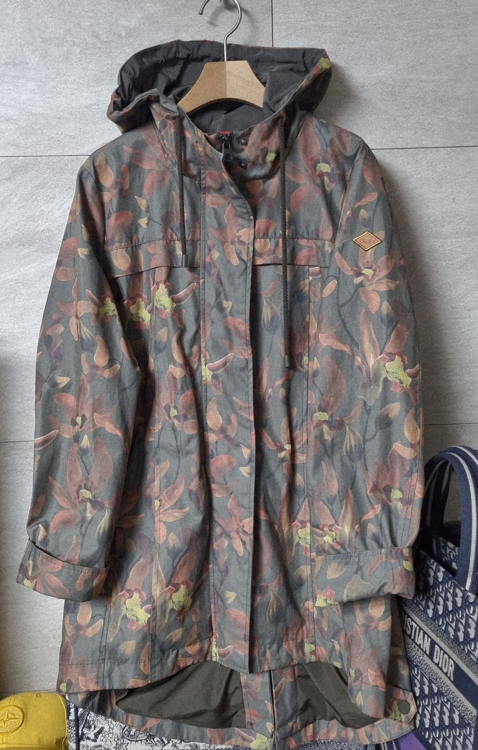 정품) 오일릴리 패턴 후드 점퍼 자켓  상품이미지1