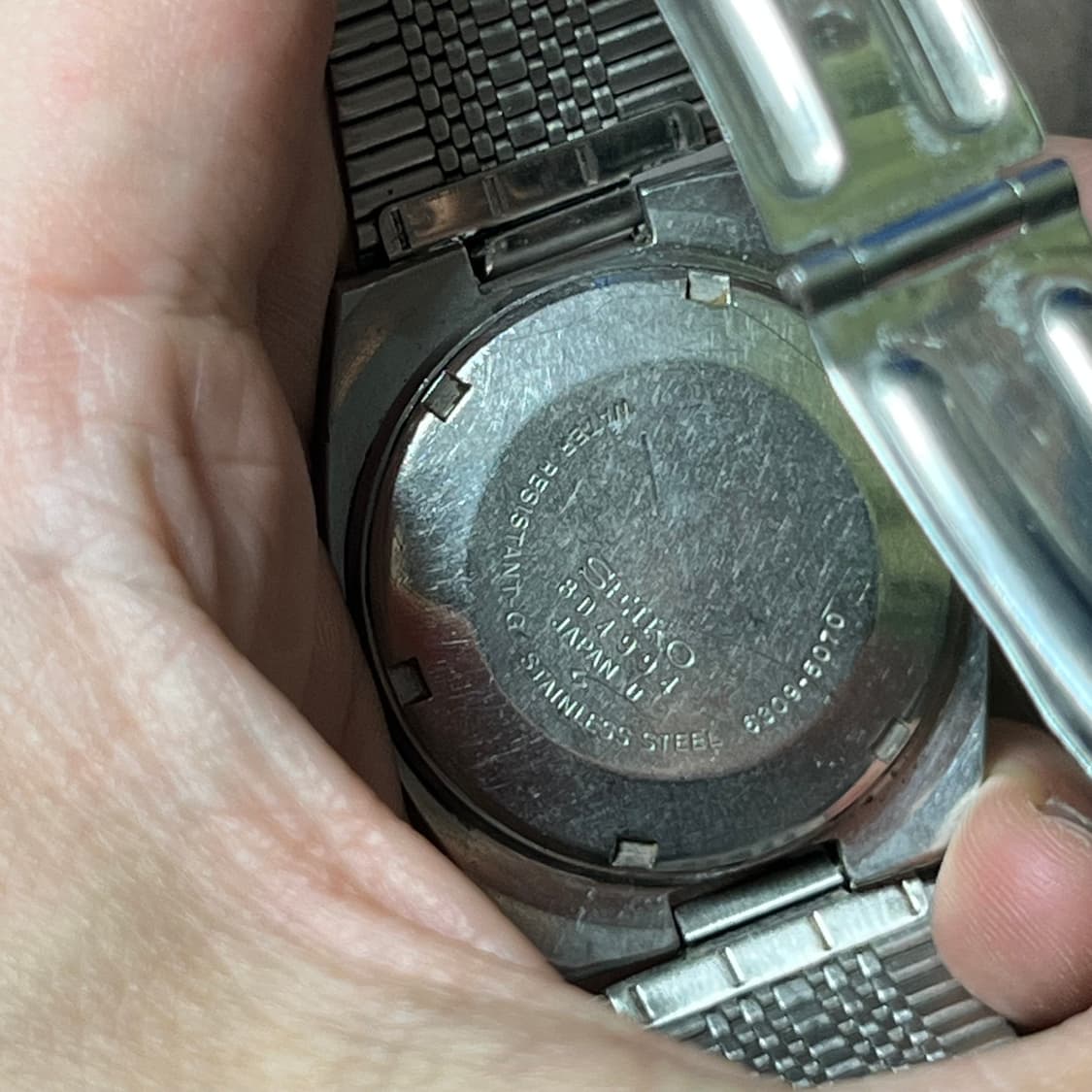 (34mm) 70's 빈티지 세이코 오토매틱5 TV 프레임 시계 SEIK 상품이미지10