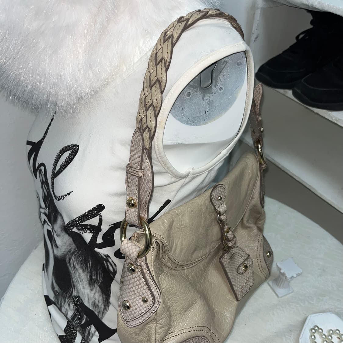 빈티지  00‘s 베이지 숄더백 상품이미지3