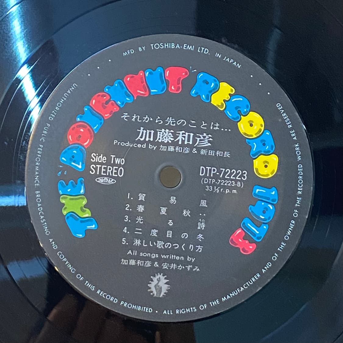 (LP) Kato Kazuhiko - 그리고 앞으로의 일은 상품이미지5