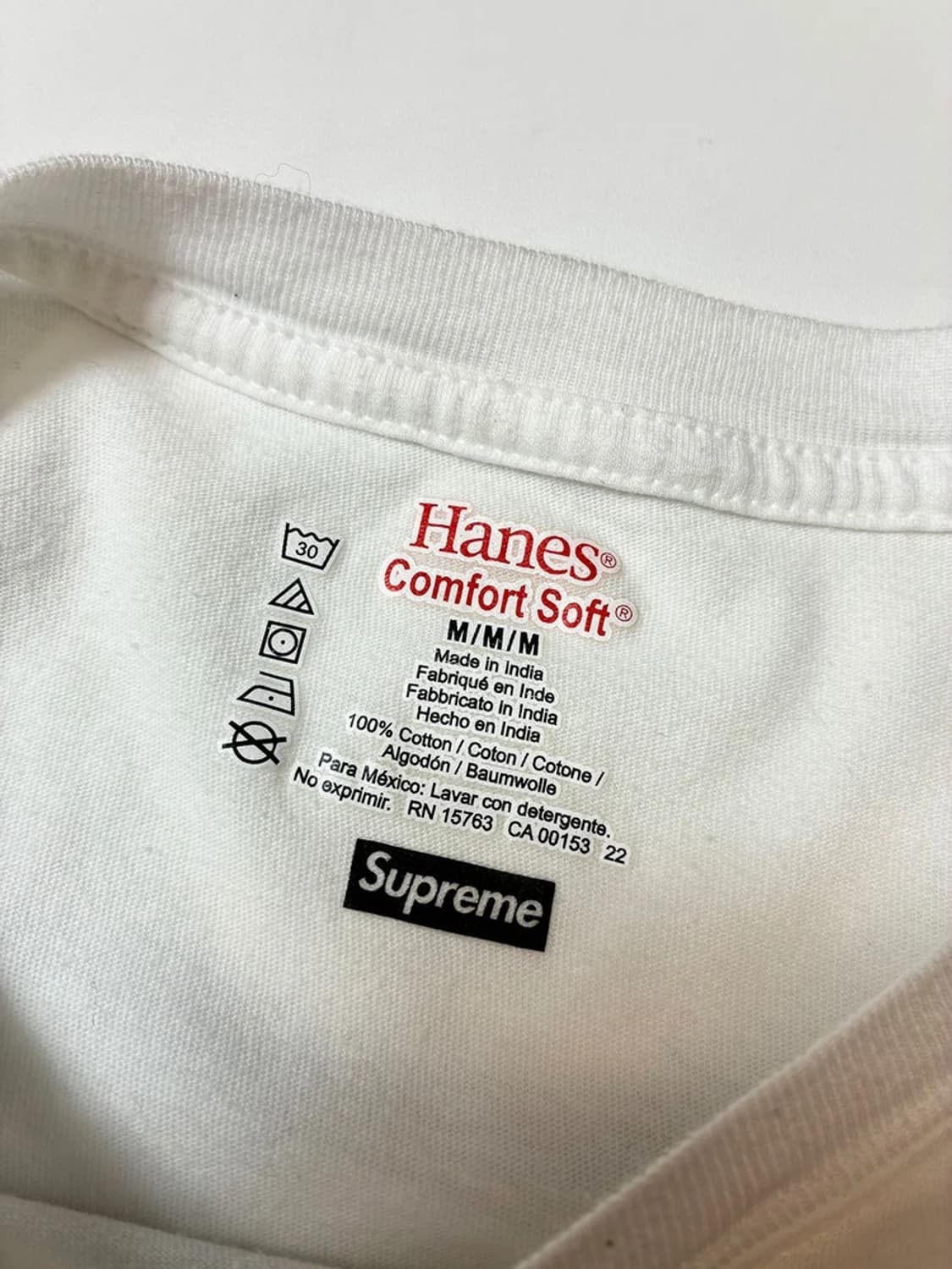 슈프림 x 헤인즈 태그리스 반팔 티셔츠 PN9089 상품이미지6