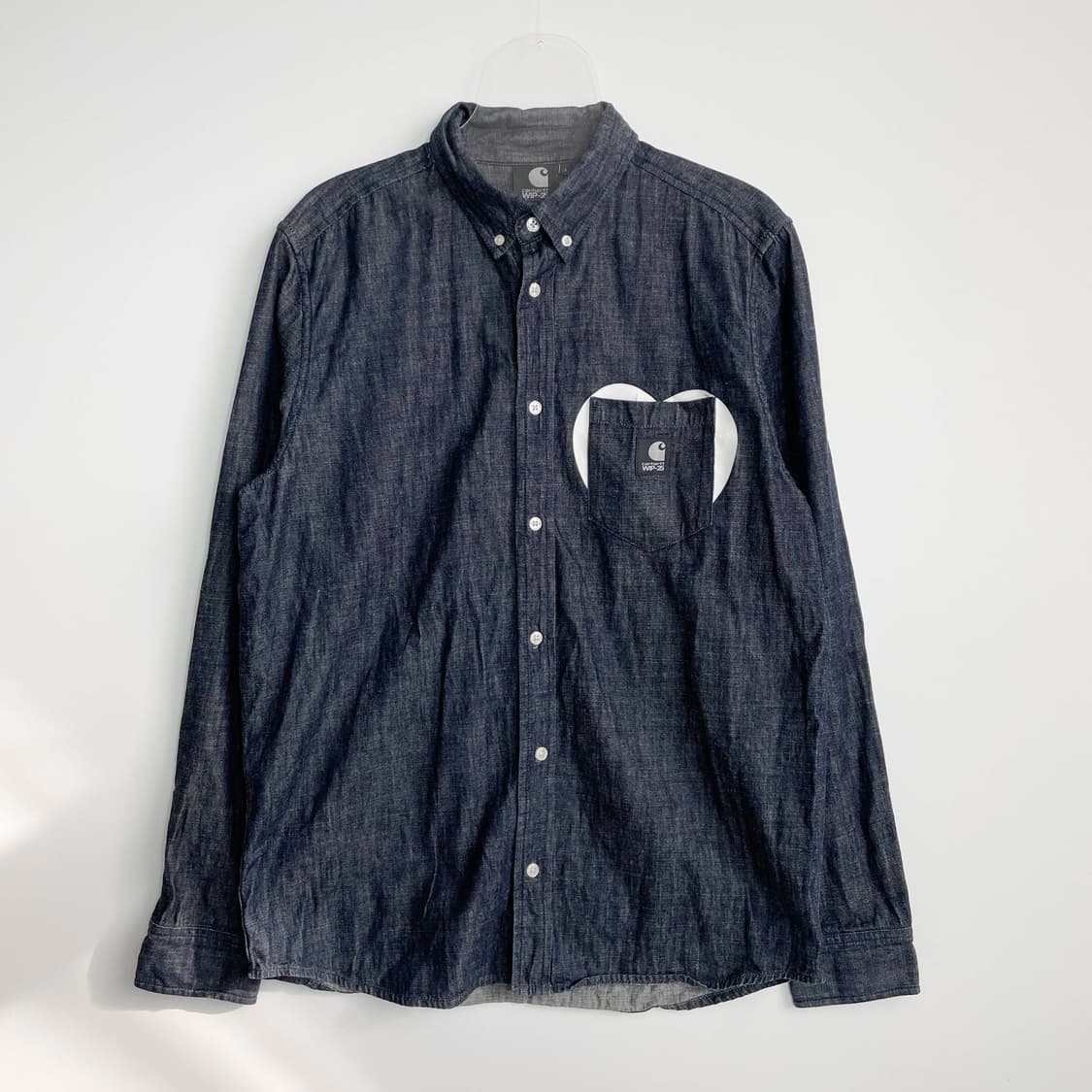B1 칼하트 WIP 25주년 한정판 데님 카라 셔츠 100사이즈 상품이미지1