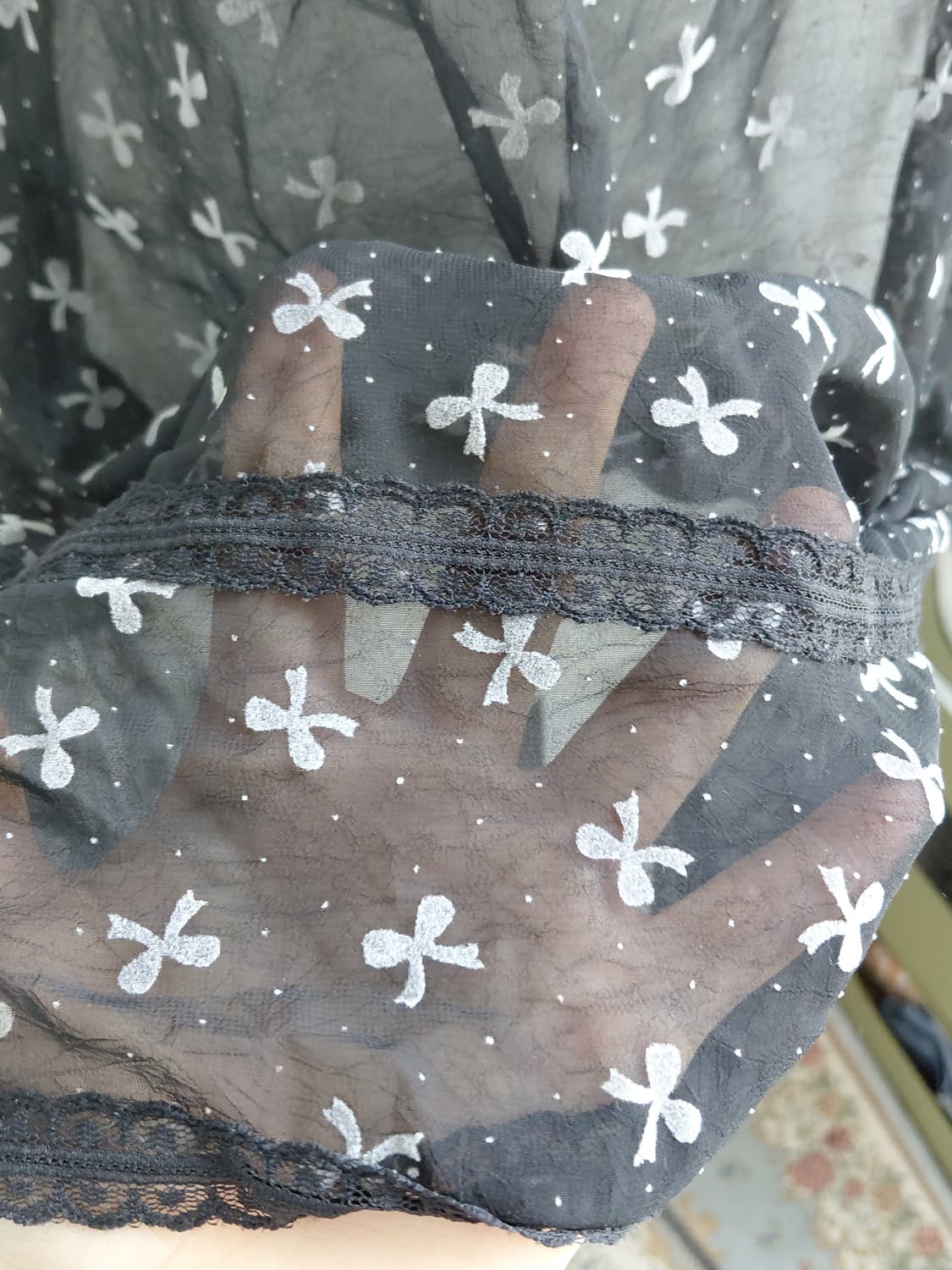 [빈티지] 레이스 시스루 원피스 블랙 볼레로 세트 상품이미지2