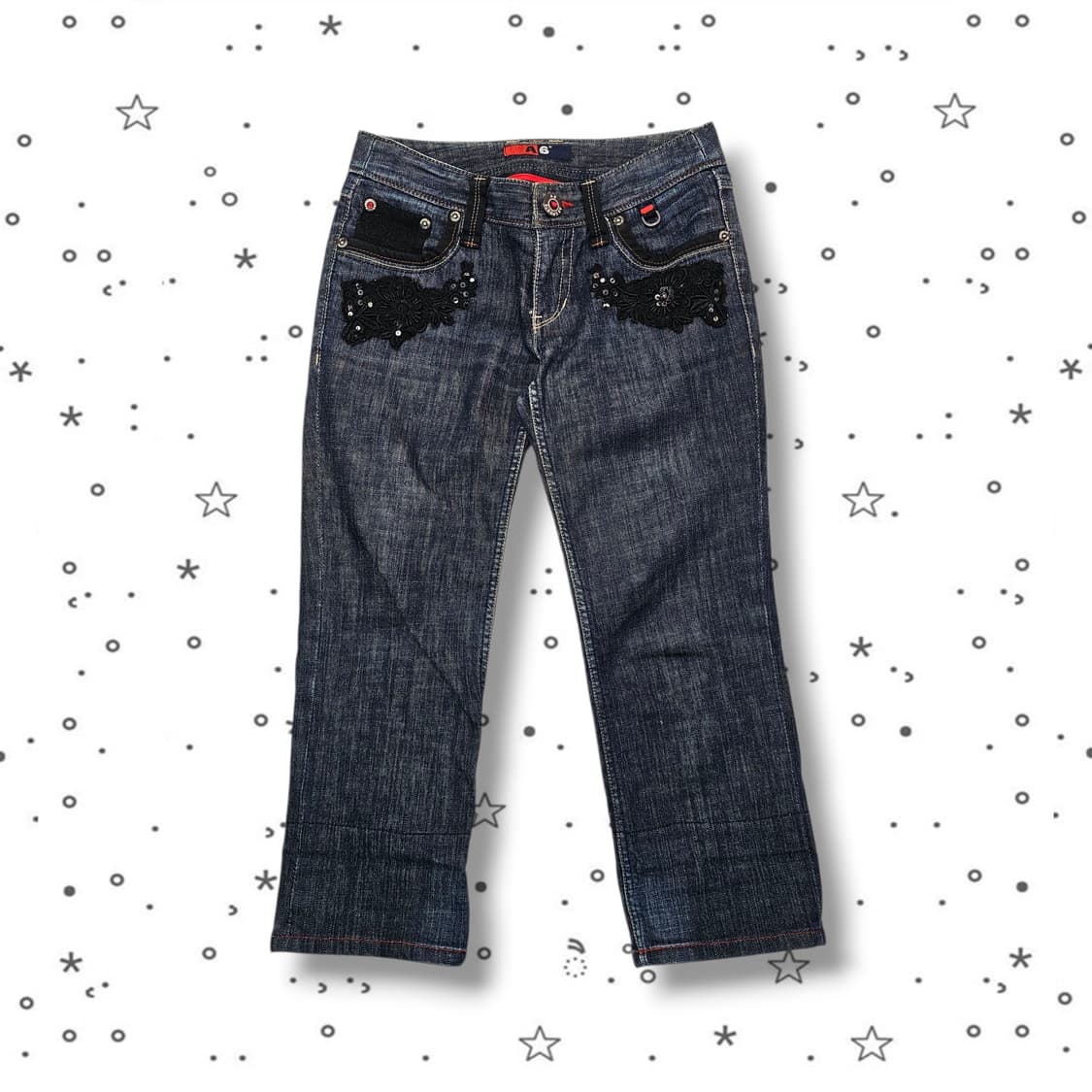 67 A6 데님 카프리 팬츠 상품이미지1