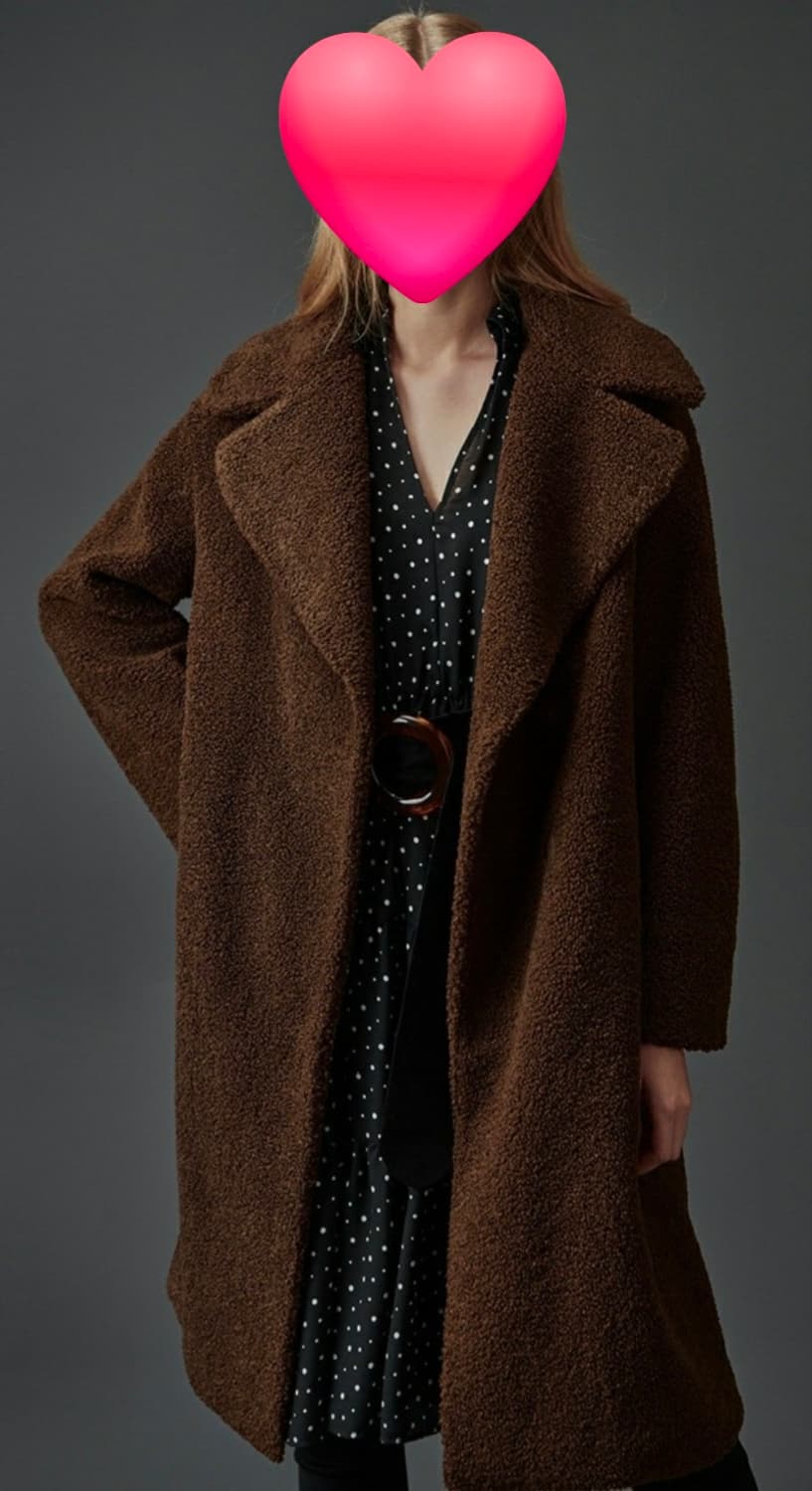 지오송지오 여성 후리스 롱코트 77~88 플리스코트 AD34 상품이미지7