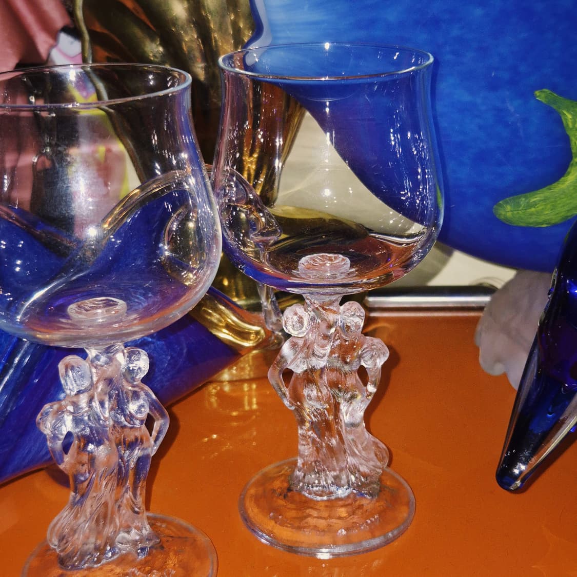 70s 닛카 위스키 트윈 세레나데 와인잔 1p 상품이미지8