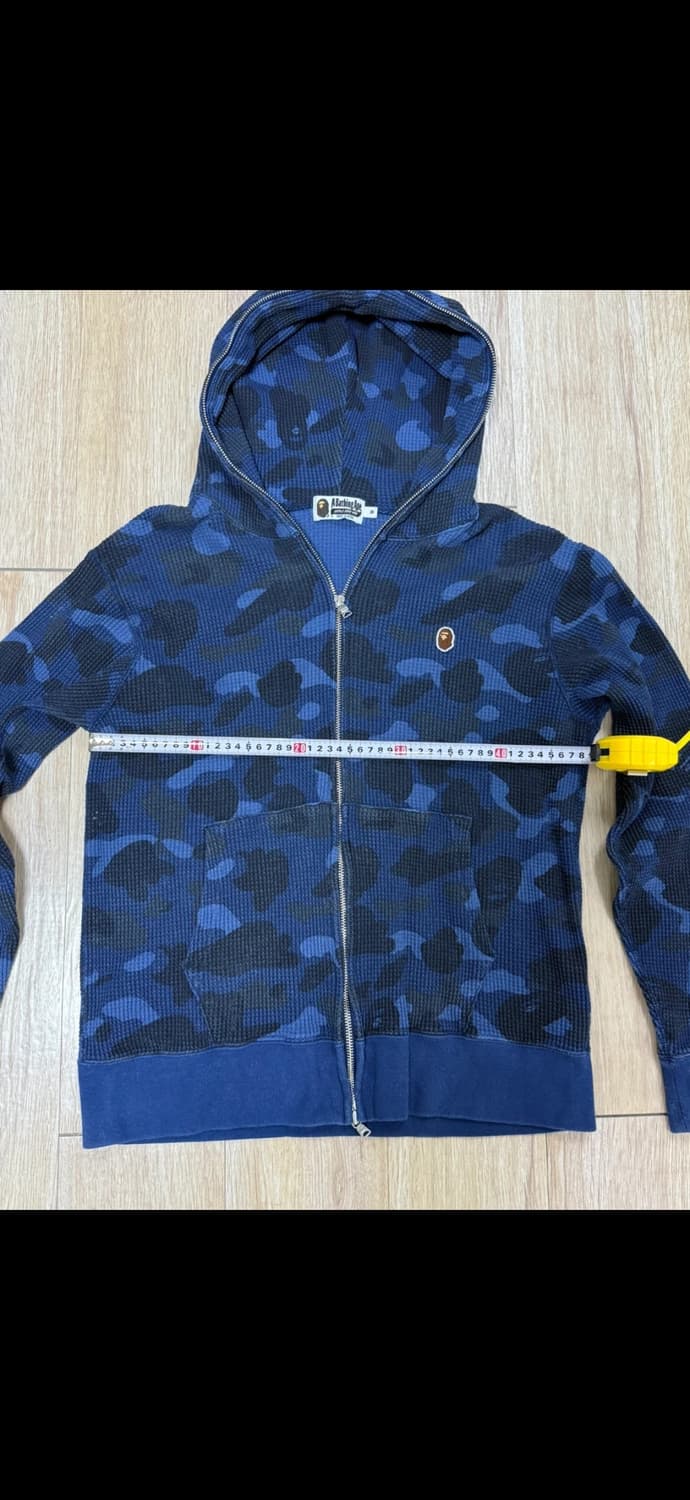 베이프 네이비 카모 후드집업 상품이미지2