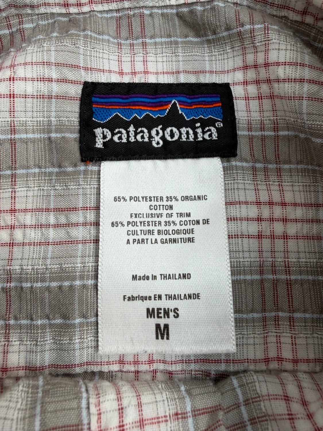 00s Patagonia Plaid Button Up Shirt (bei 상품이미지3