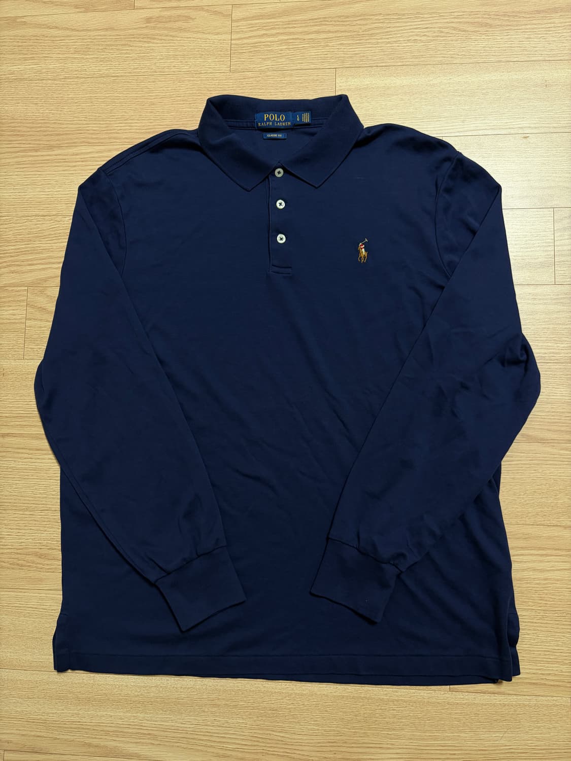 Polo 신형 폴로 랄프로렌 네이비 클래식핏 긴팔 폴로티 L 상품이미지2