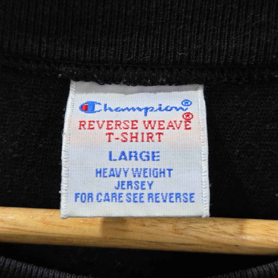 챔피온 리버스위브 티셔츠 블랙 L  상품이미지3