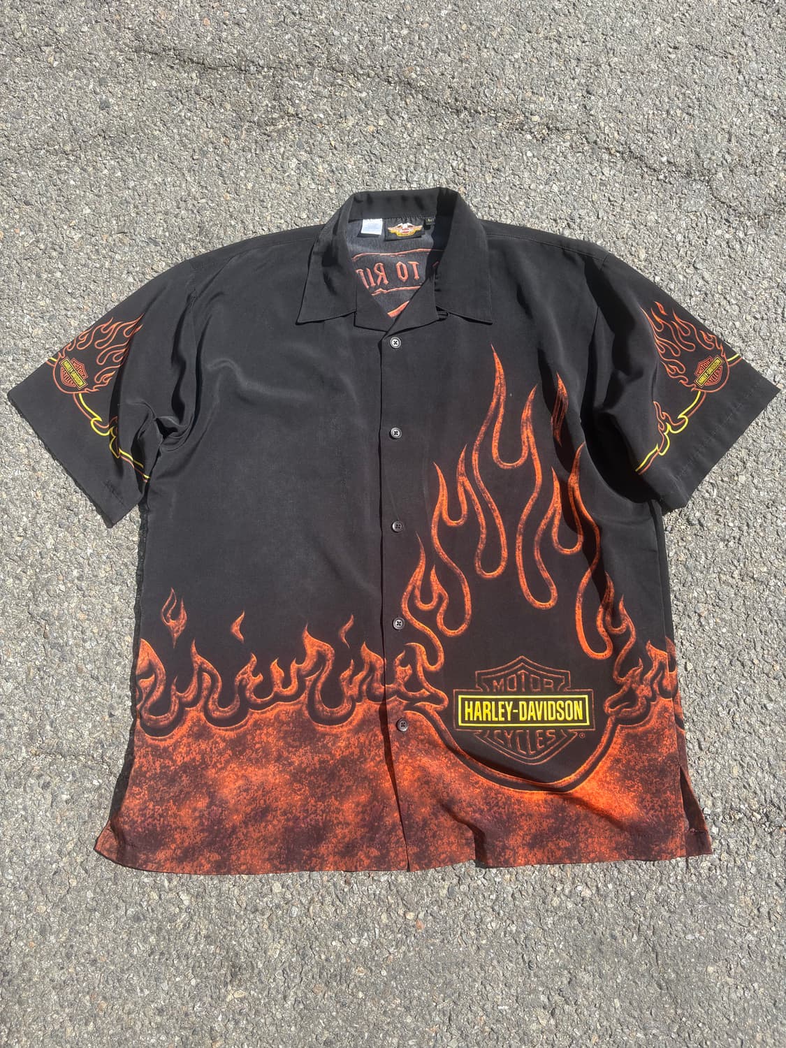 할리 데이비슨 플레임 반팔 셔츠 상품이미지1