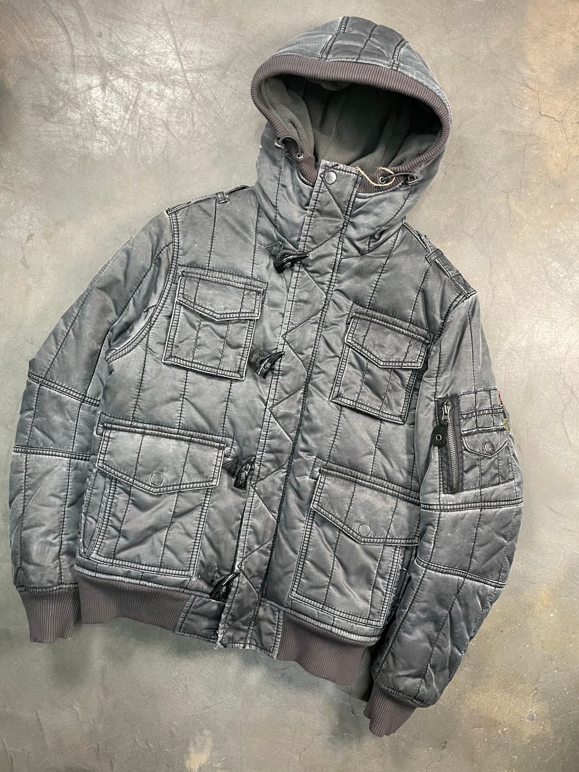 Triple5Soul 더플 패디드 크롭 자켓 상품이미지2