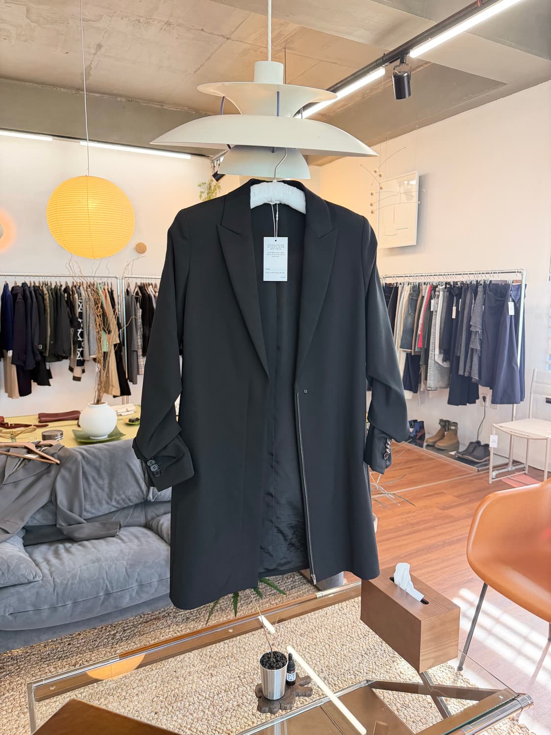 띠어리 드레이핑 집업 울 자켓  상품이미지1