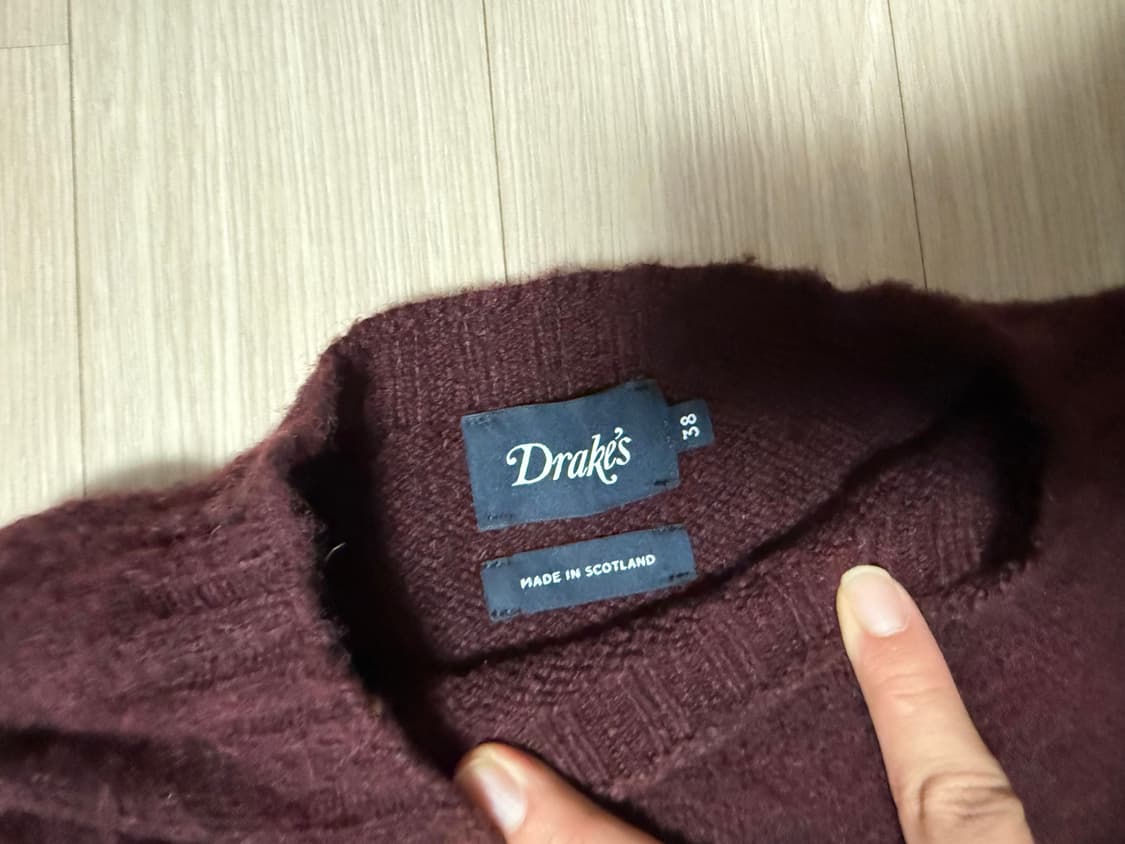 드레익스 쉐기독 니트 버건디 38 상품이미지2