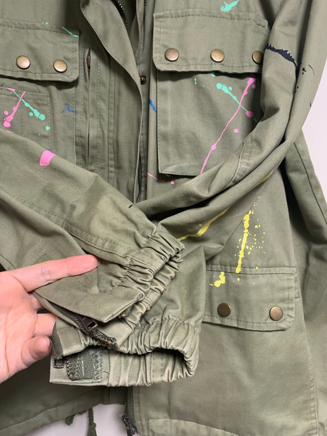 페인팅 야상 상품이미지3