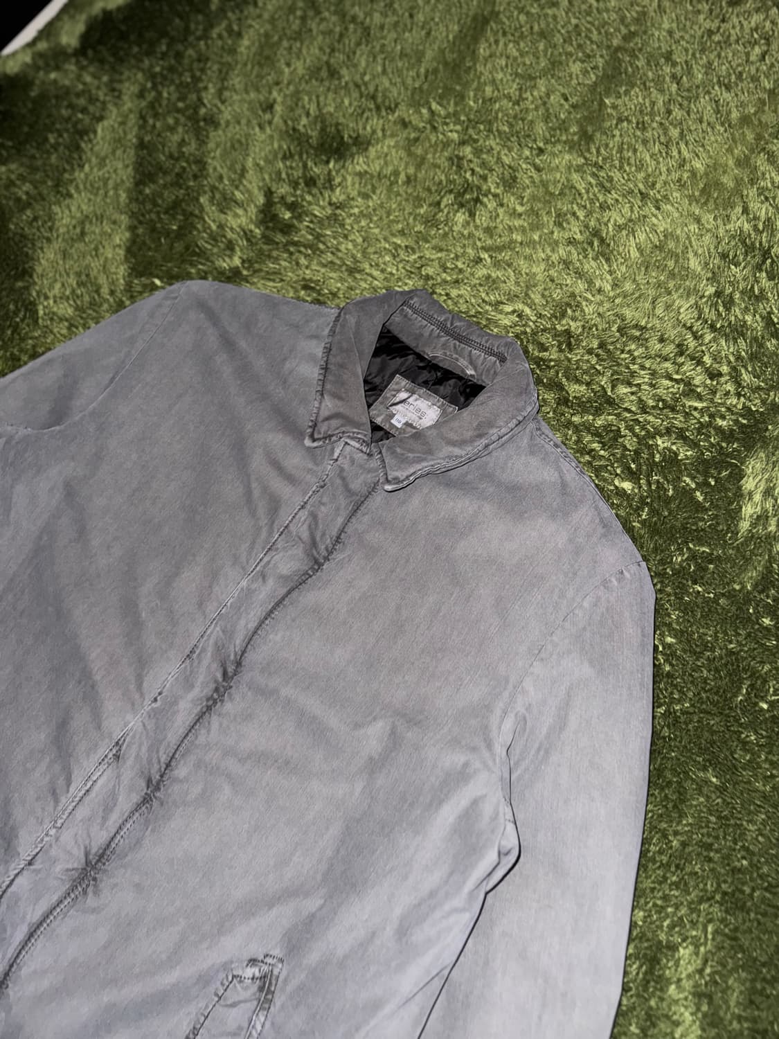 [110] Series 시리즈 패디드 워싱 스냅 버튼 코트 자켓 그레이 상품이미지2