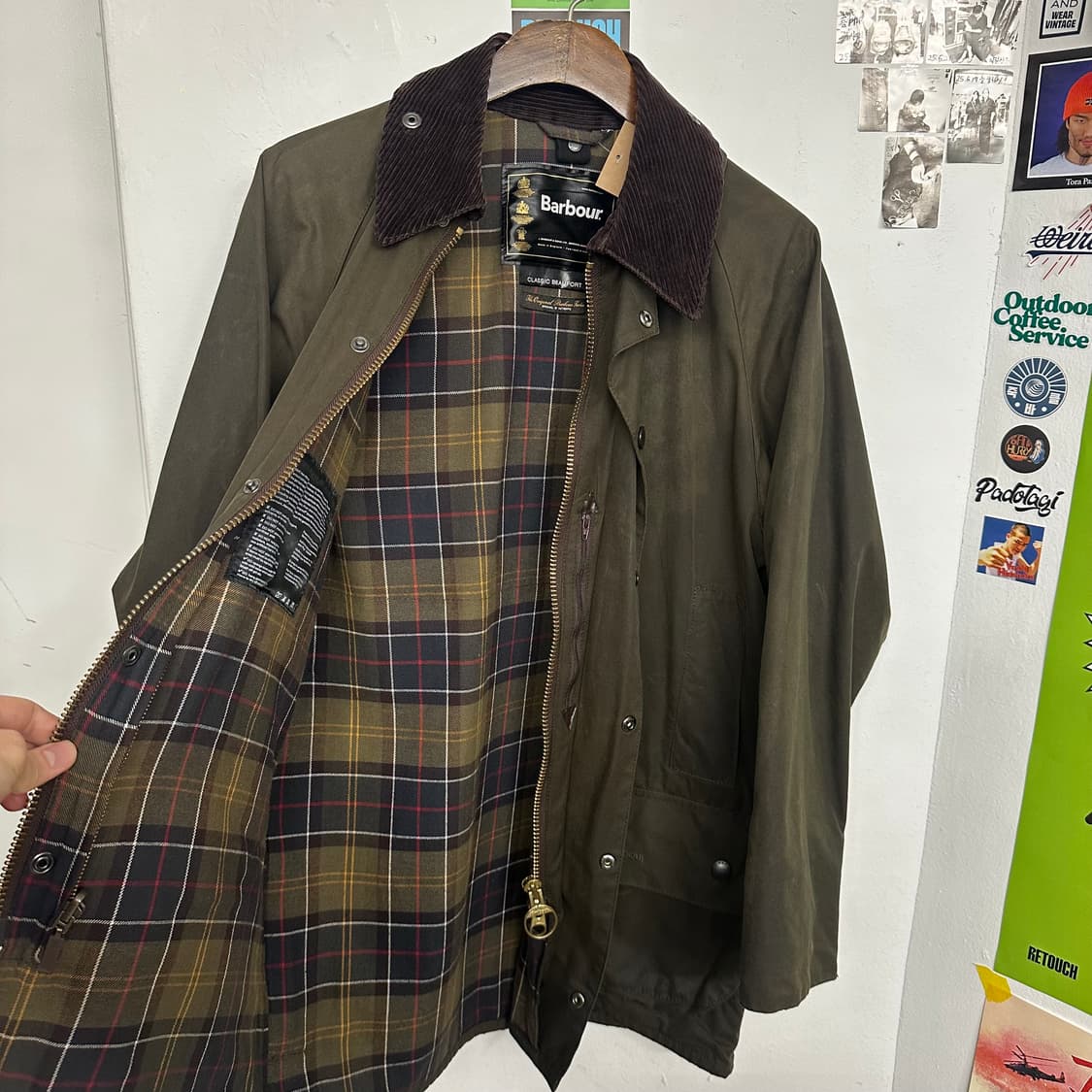 바버 클래식 뷰포트 왁스 자켓 ‘세이지’ 상품이미지5
