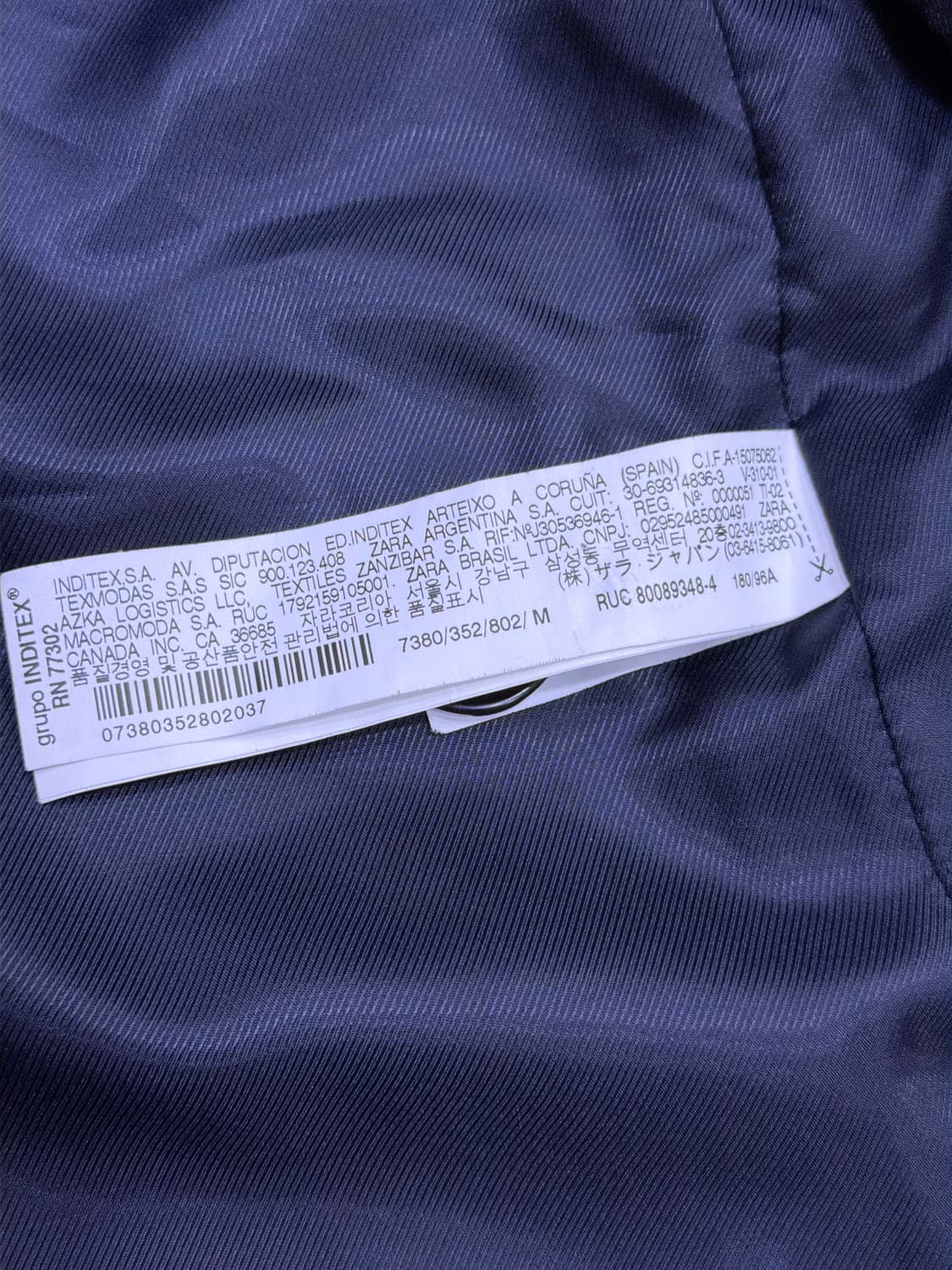 자라 더블 브레스트 하프 코트 그레이 M 상품이미지8