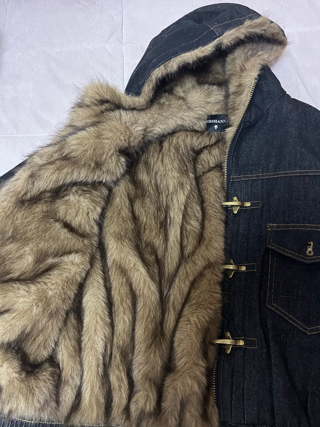 파이어맨 클립 데님 퍼 자켓 상품이미지3