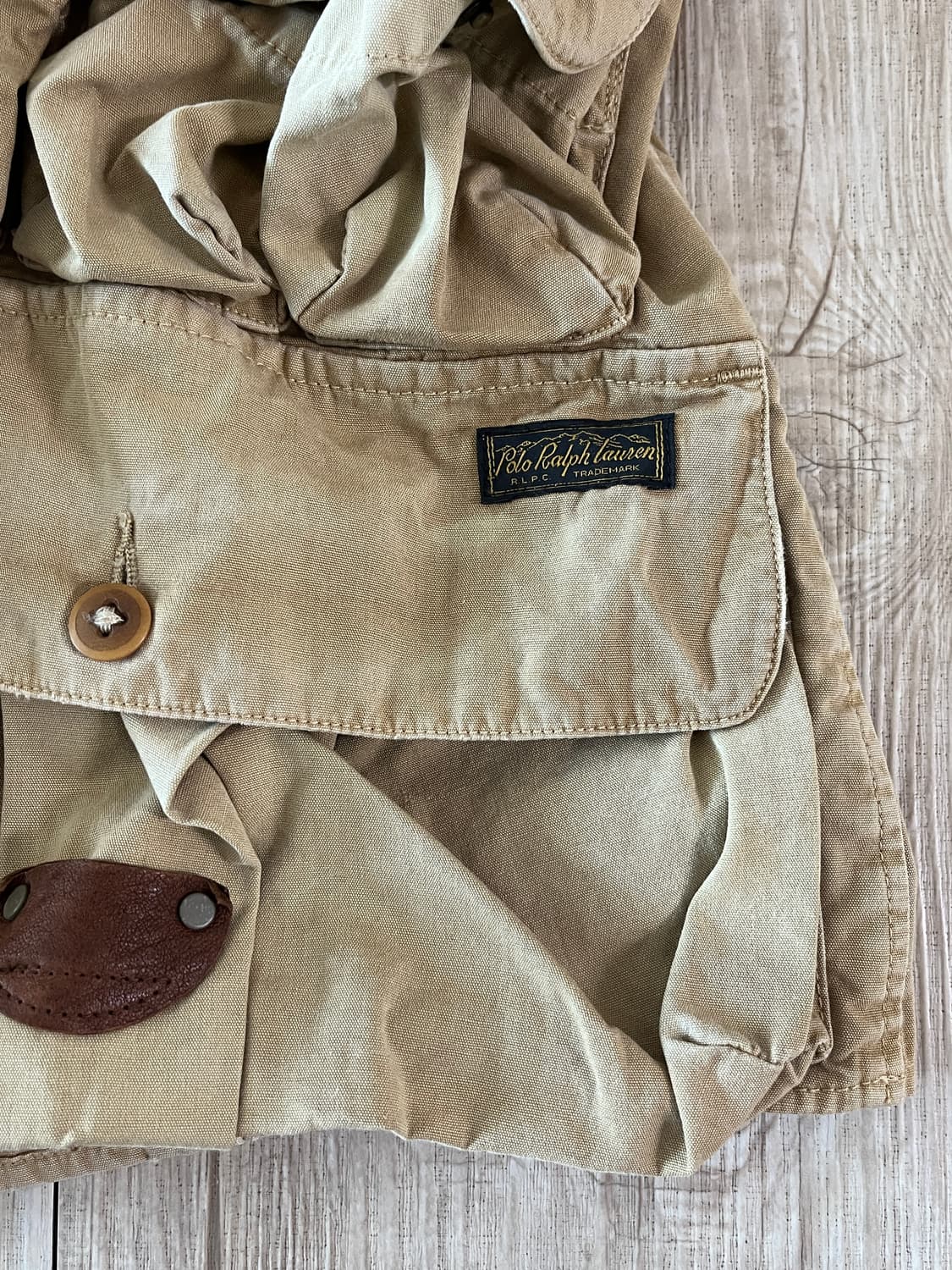 폴로 랄프로렌의 베이지색 헌팅 베스트 상품이미지6