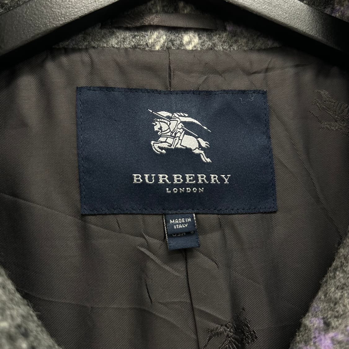 버버리 이태리 노바체크 하이넥 코트 상품이미지6